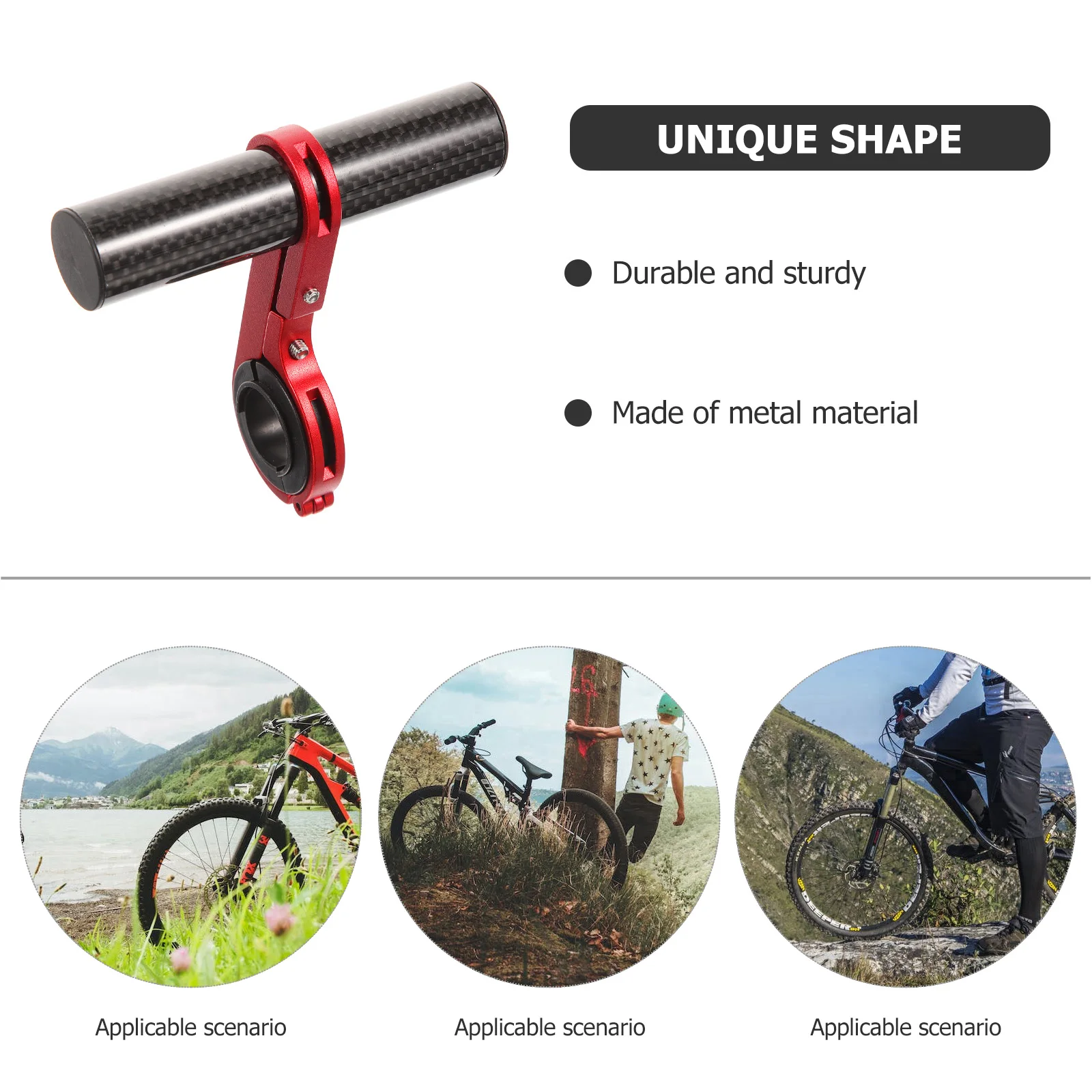 

Metal Bike Handlebar Extender Durable Adjustable Bracket For Light Lamp Storage Front Rear Bicycle Accessories Extension Bar