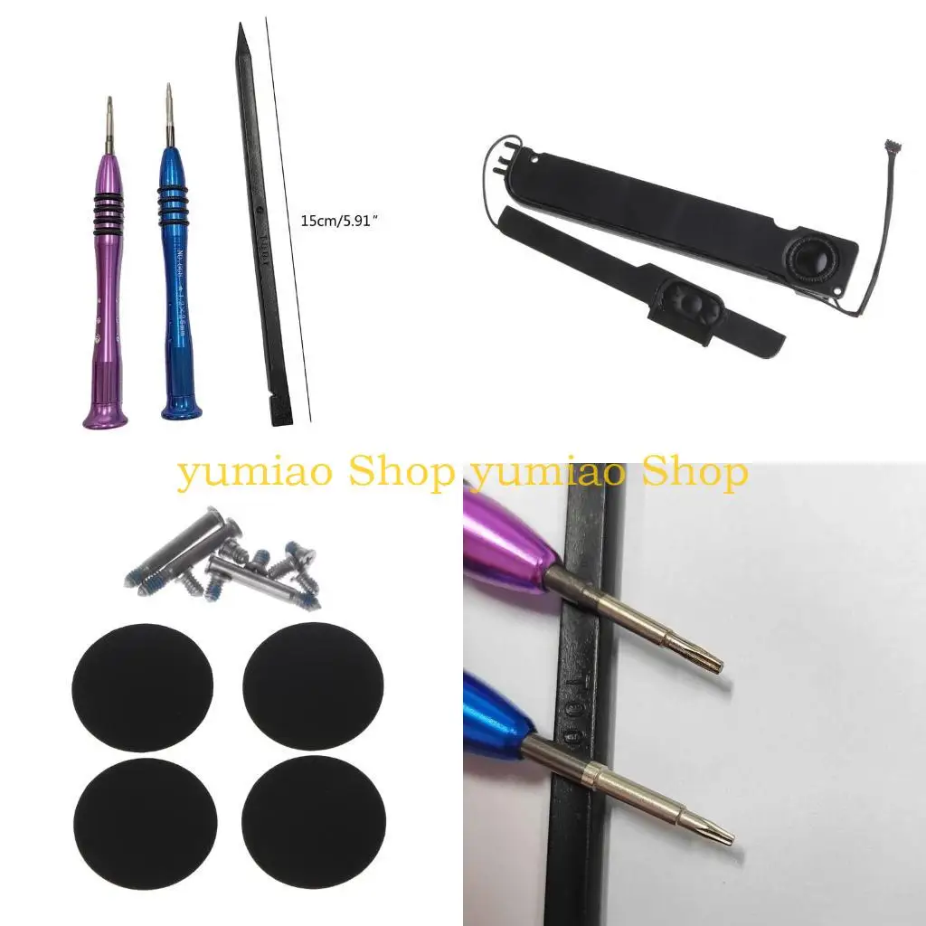 

587B Винт задней крышки + резиновые ножки + левый/правый динамик для 13,3 дюйма A1278 динамики