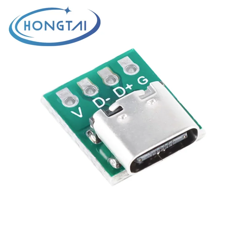

10 шт.-100 шт., тестовая плата адаптера типа C, USB 3.1 16P, гнездовой разъем для источника питания 2,54 тока, плата адаптера, горячее предложение