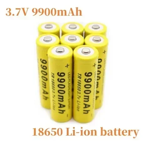 

100%.Batería recargable de 18650, 3,7 V, 9900mah,,18650, 9900mAh, 3,7 V, Envío Gratis. descarga de LED.