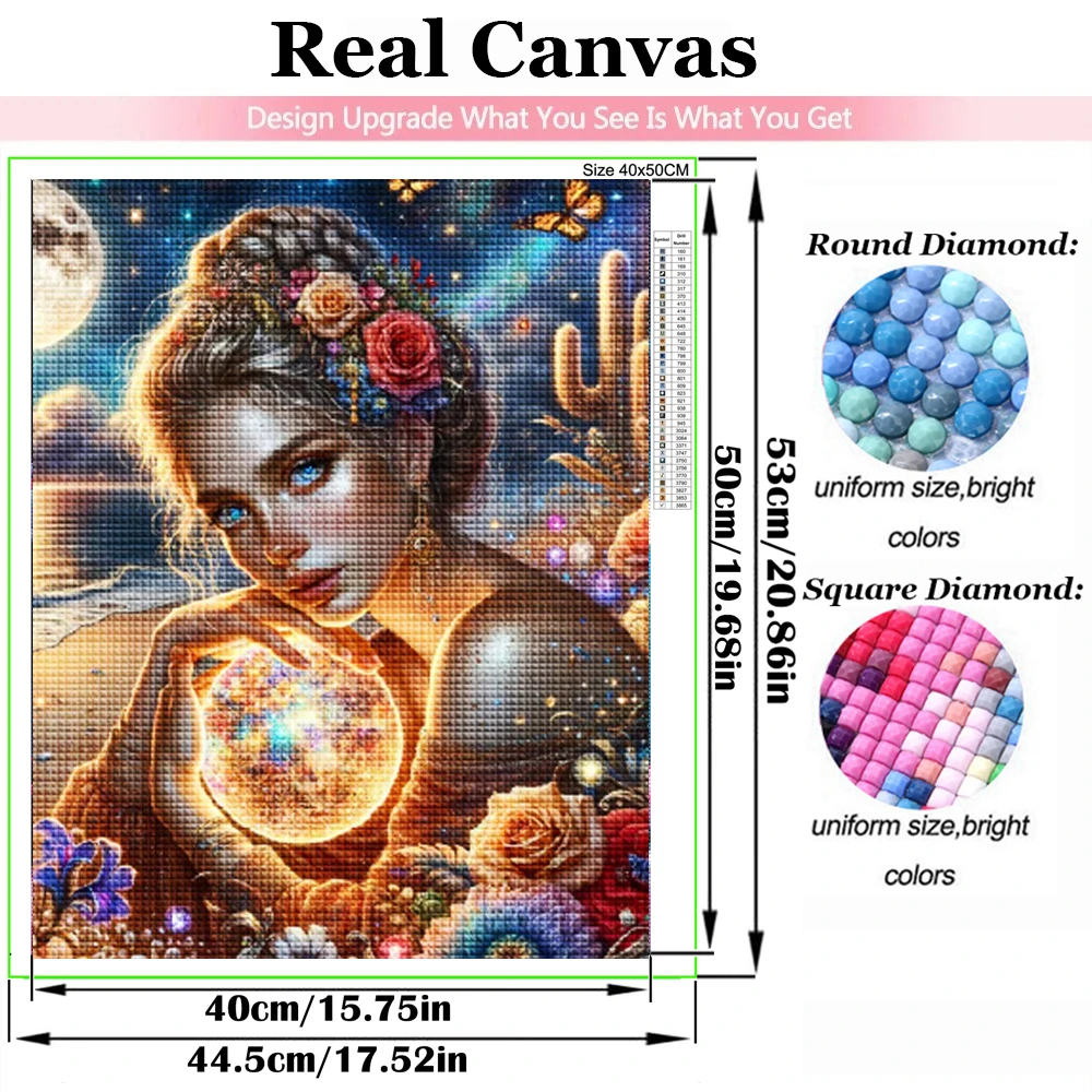 DIY Diamond Painting Magical Starry Night Beautiful Mermaid Girl Earth New 2024 Cross Stitch Mosaic Diamond Embroidery Sale