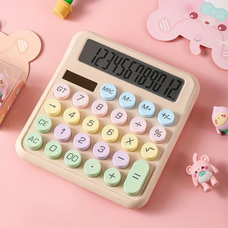 1pc Multifunctional Desktop Calculator - Large Display, Big Buttons, Perfect for Home, School, and Office