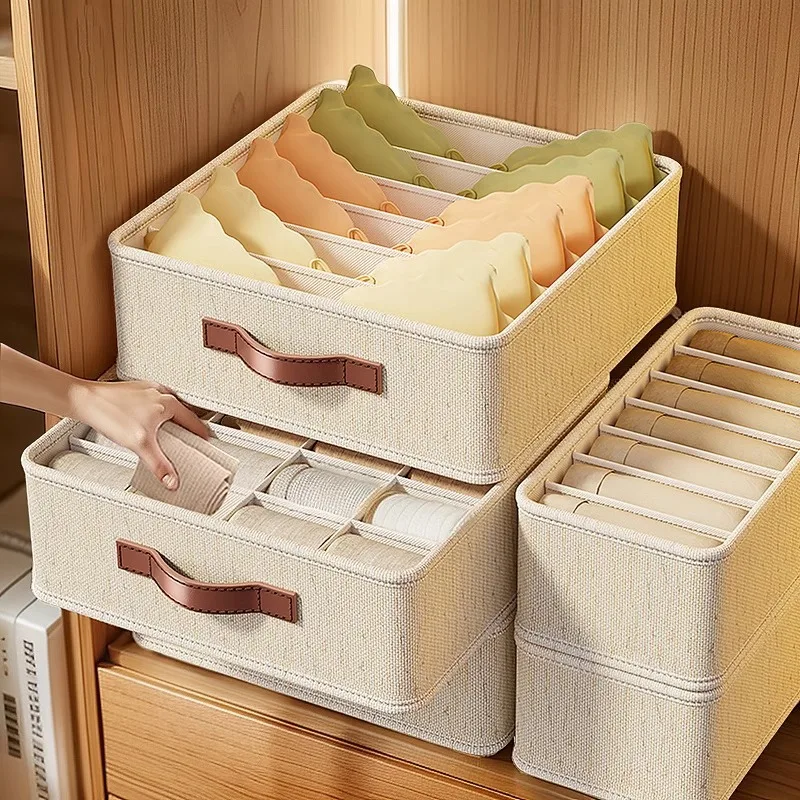 

Underwear Organizer Box - Multi-Layer Drawer for Socks & Lingerie, Closet Storage Divider for Home/Dorm - Breathable & Foldable