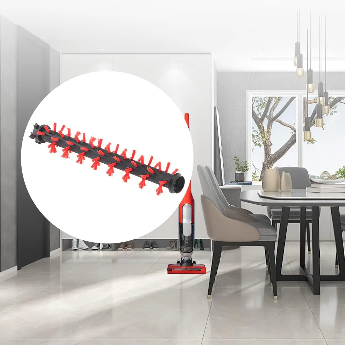 لفة فرشاة المكنسة الكهربائية ، فرشاة رئيسية ، فرشاة البساط ، السجاد ، يصلح لتناسب لتناسب ل Crosswave ، 1866 ، 1785