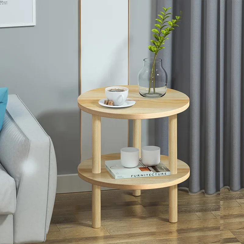 

2-уровневый современный прикроватный столик, прикроватная тумбочка для спальни, переносной диван для гостиной, ночной столик, бытовая тумбочка, деревянная мебель