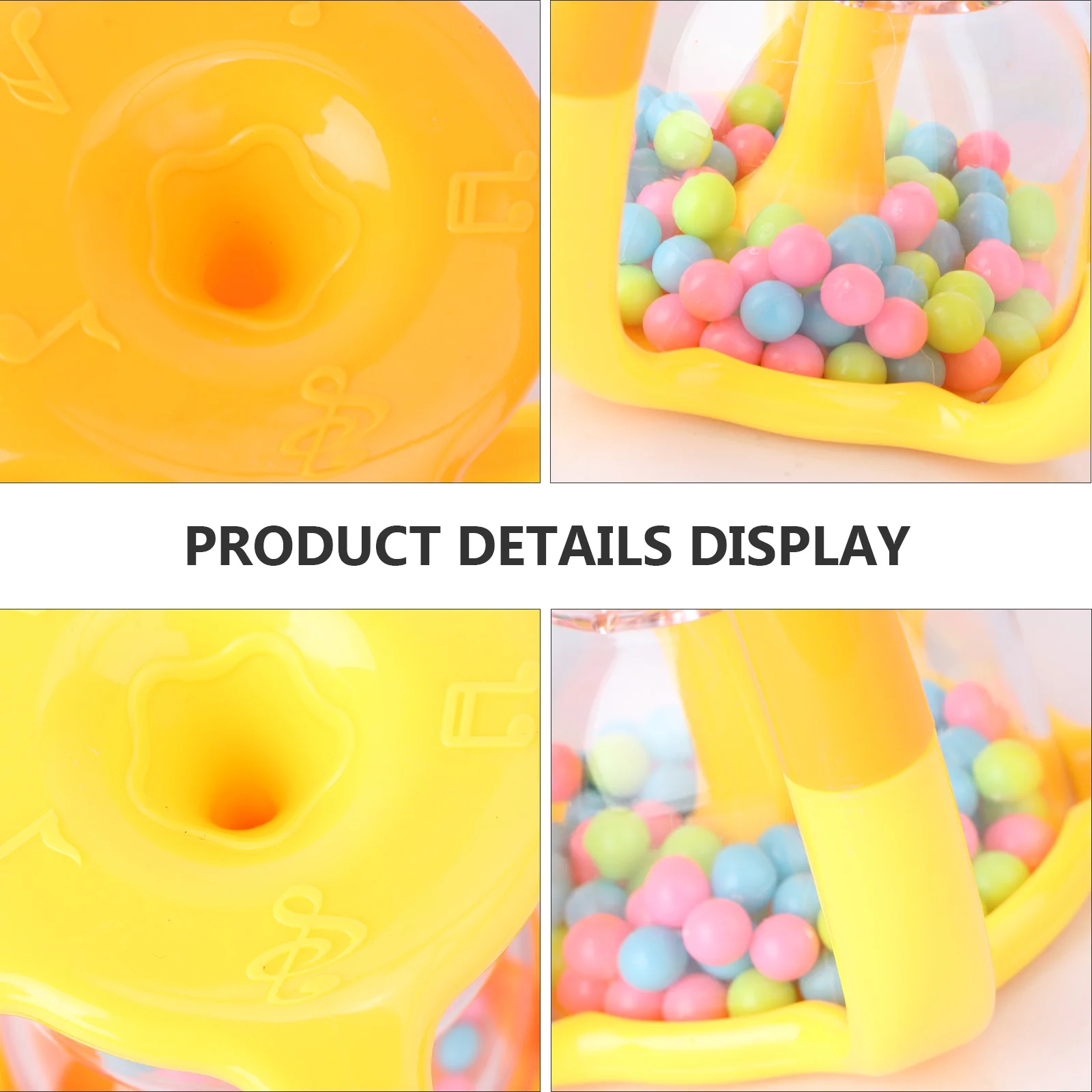 Baby Hand Bell Creative Design Safe Material Toddler Rattle Colorful Plastic Plaything Easy Clean Infant Handbell