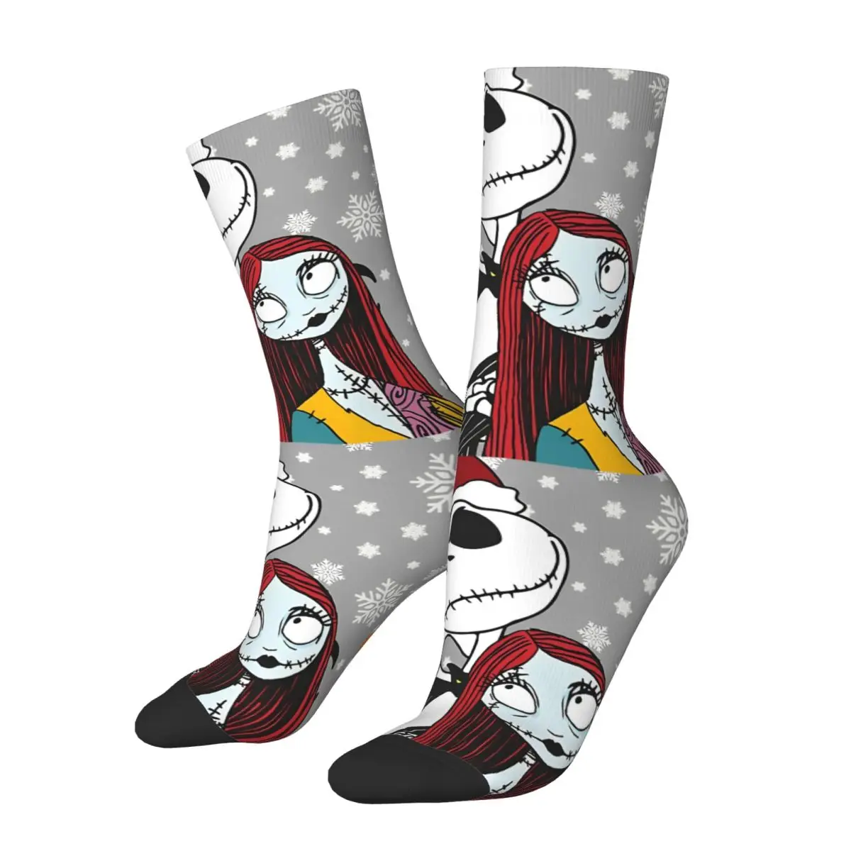 

Носки Jack Skellington Zero And Sally The Nightmare Before Christmas, мужские носки в стиле Харадзюку, весенне-осенне-зимние носки, подарки