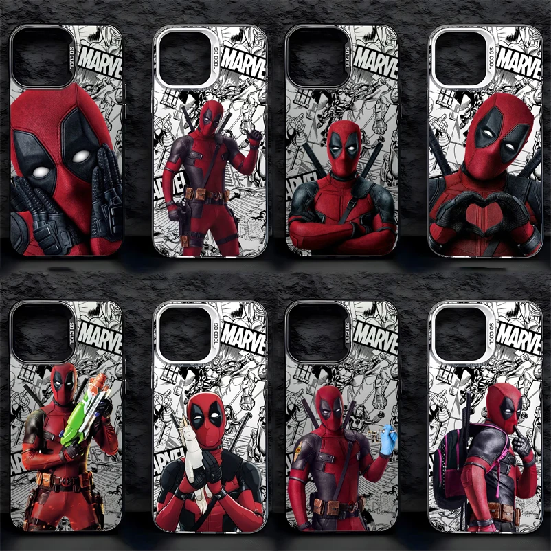 Deadpool Funny Marvel Phone Case for Huawei P30 P40 Mate 40 Pro Nova 7 Honor 50 Lens Creative Border Matte Shockproof Back Cover