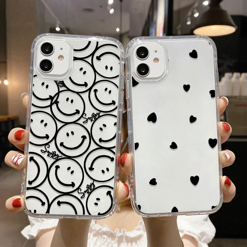 Case For Samsung S22 Cover Galaxy S23 S24 Ultra S22 Plus S21 S20 FE M23 M13 M32 A54 A55 A14 A53 A52 5G Funda Transparent Case