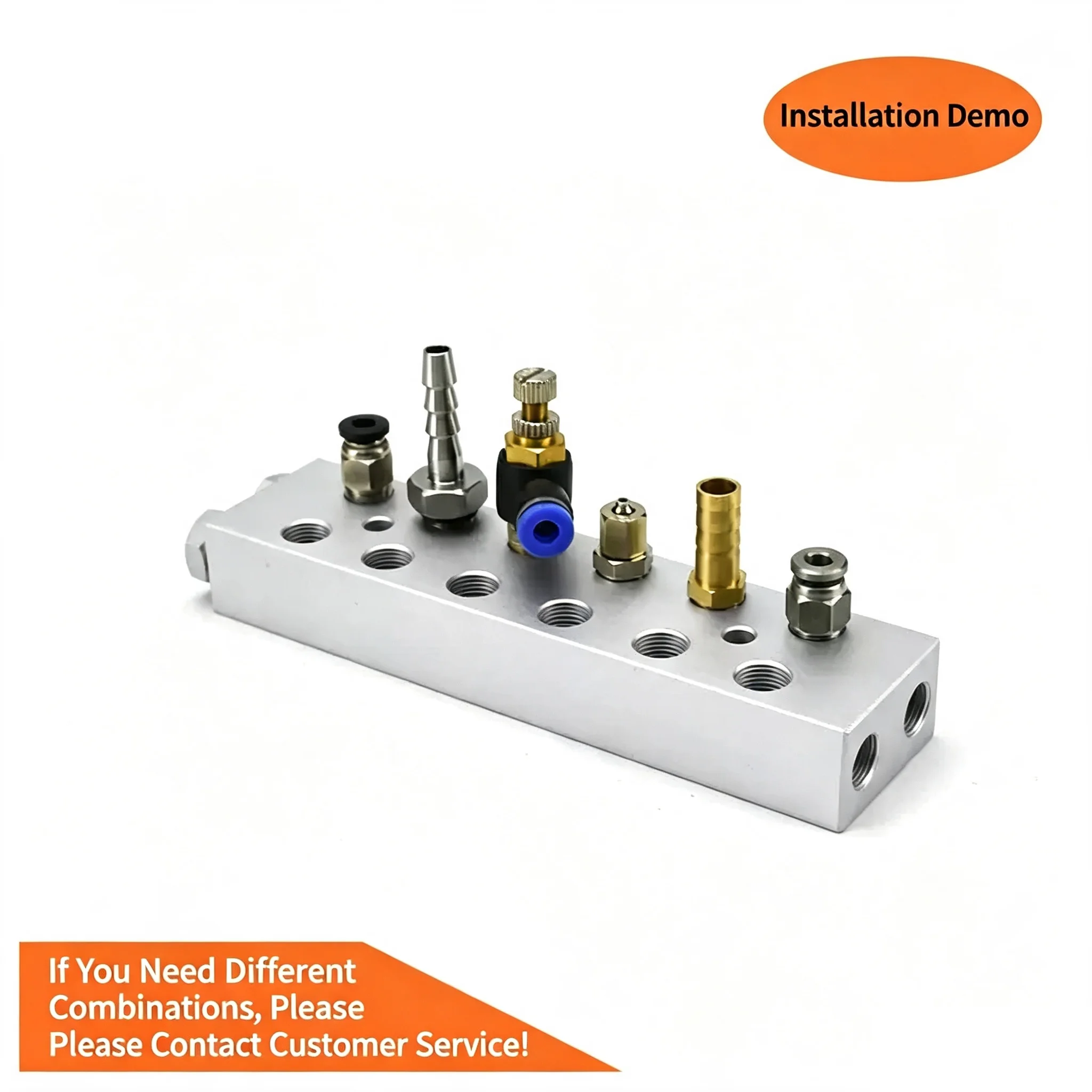 35x20 double-row through-hole full 1-point split exhaust exhaust aluminum row distribution exhaust bus exhaust aluminum plate