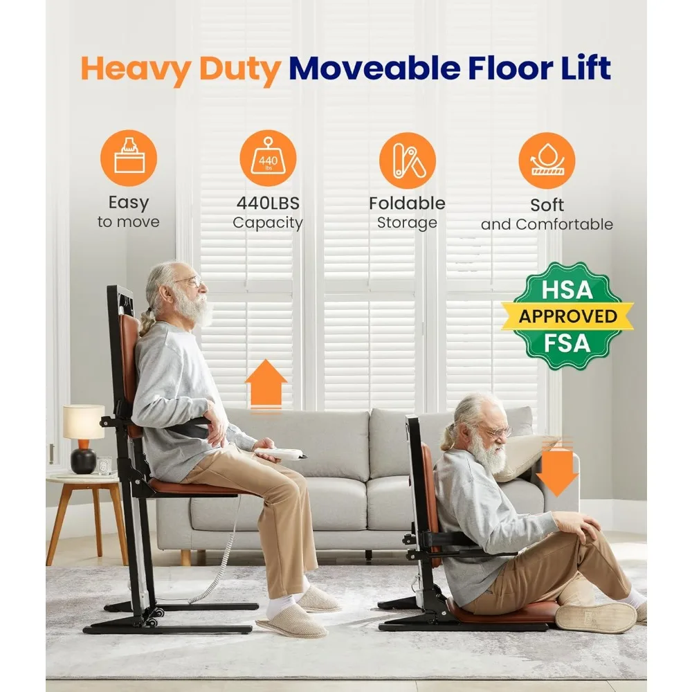 Electric Floor Lift  Preassembled Heavy Duty Lift Chairs  Fall Assist Devices Help You Get Up from Floor  Lift Elderly