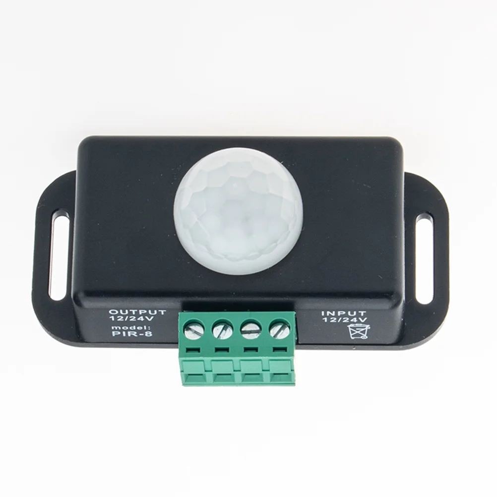 Infrared Sensor Dc 12-24V Pir Controller Motion Light Switch Adjustable Delay Time for Indoor Outdoor Use Infrared Sensor