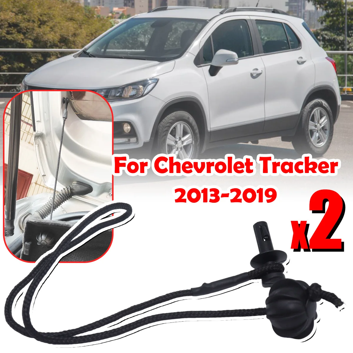 

For Chevrolet Tracker 2013-2019 Boot Trunk Parcel Shelf Tray Strap String Clips 95129884 Rear Shelf Bracket Clips Accessories