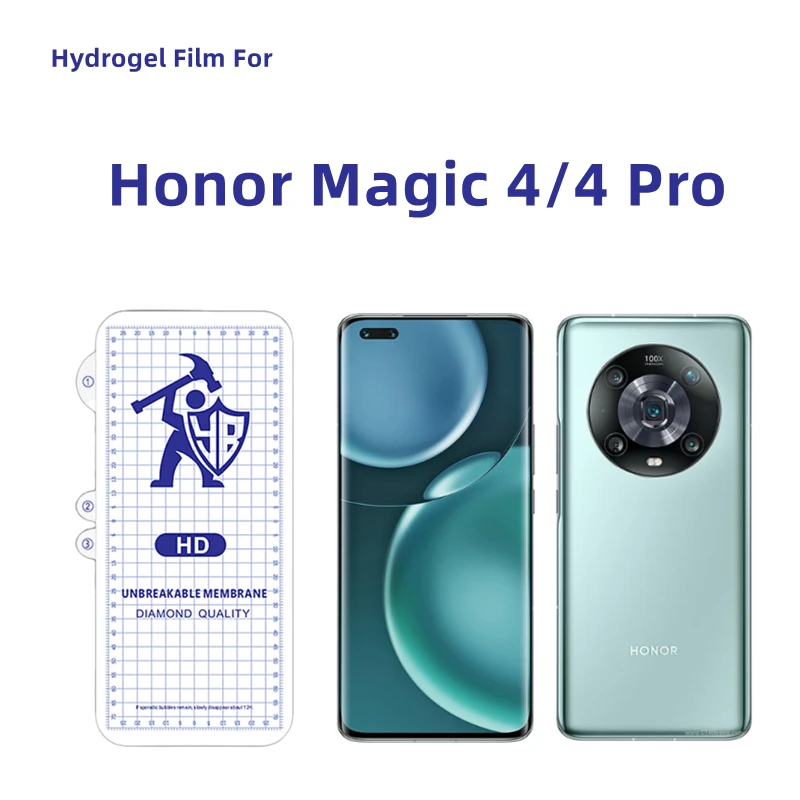 

Прозрачная Гидрогелевая пленка для Honor Magic 4 Pro 3 шт., протектор экрана для Magic 4 HD, внешняя защитная пленка из ТПУ, не закаленное стекло