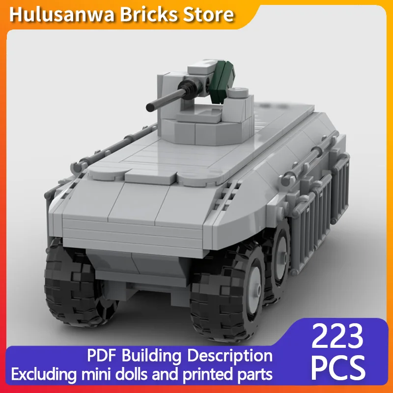 

Вездеход на колесах, модель MOC, конструктор, военная техника, модульные технологии, подарки, праздничный набор для сборки, детские игрушки