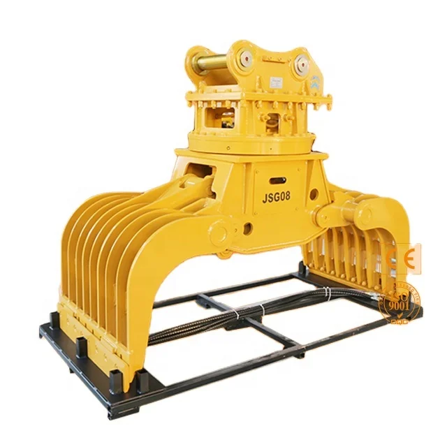 

New Design Excavator Grapple 4~20 Tons Sorting Grab With Motor Engine & Pump Core Components Demolition Tool