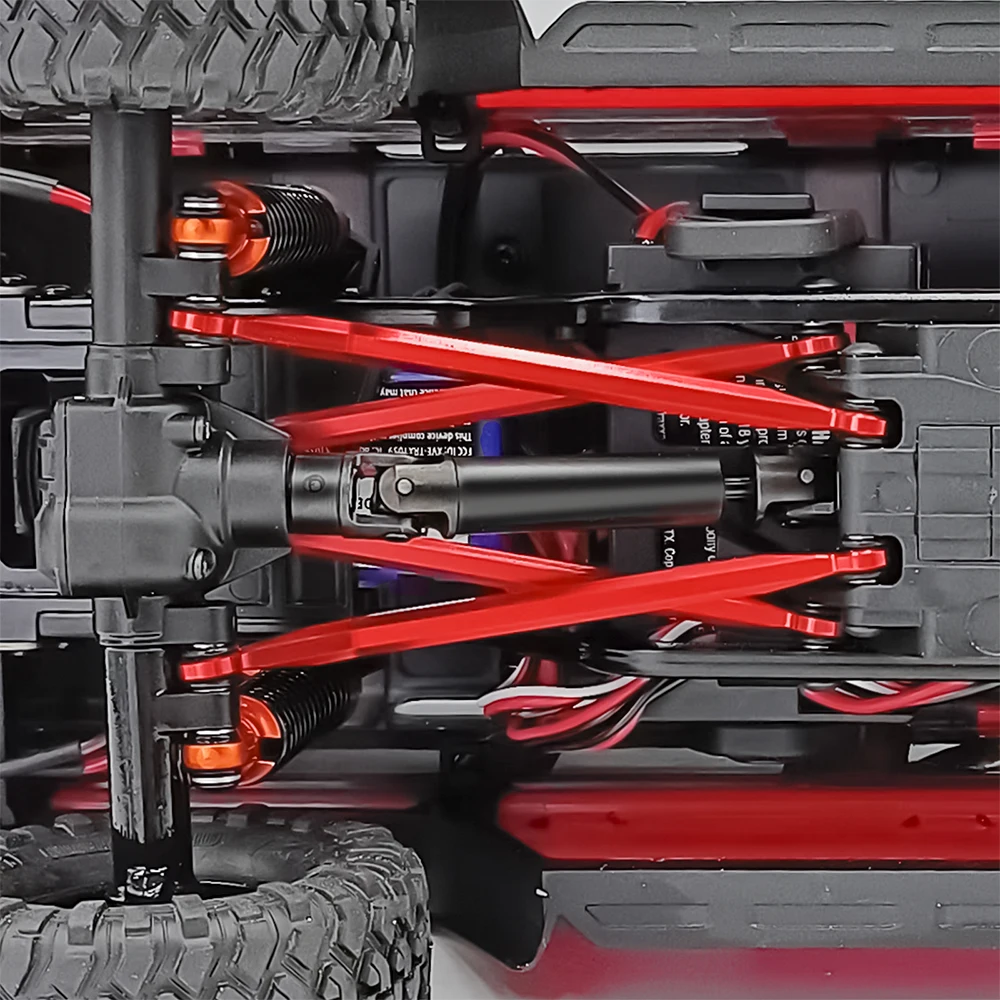 Mibidao-スチールトランスミッションドライブシャフトジョイント,TRX4-M,ブロンコディフェンダー,1:18 rcクローラー,カーモデルアップグレード部品,2個