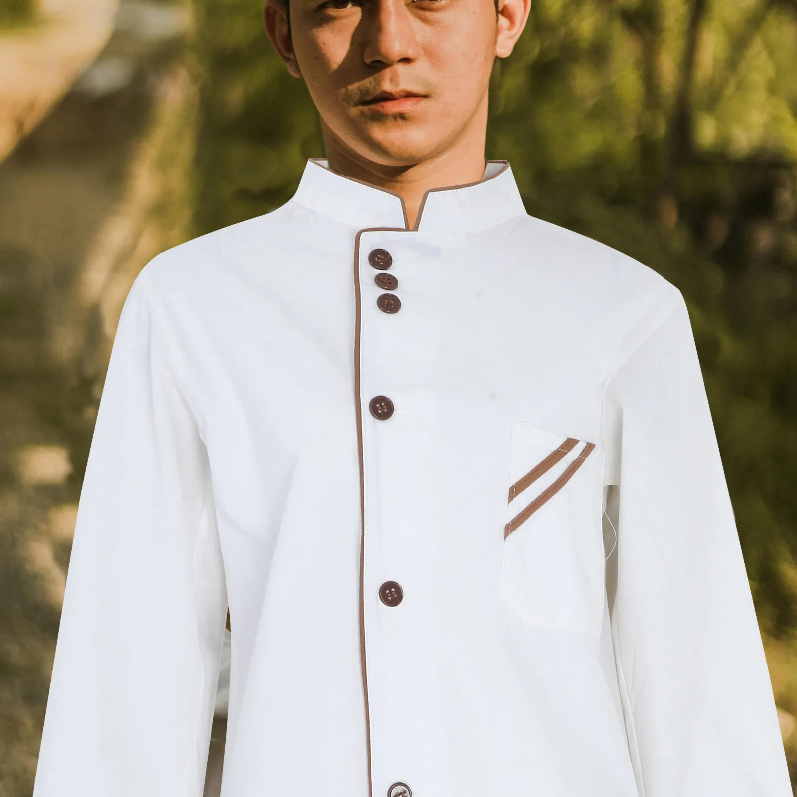 Unisex Long Sleeve Chef Clothing Premium Material Breathable Oil Proof Perfect for Hotel Restaurant Size L Black