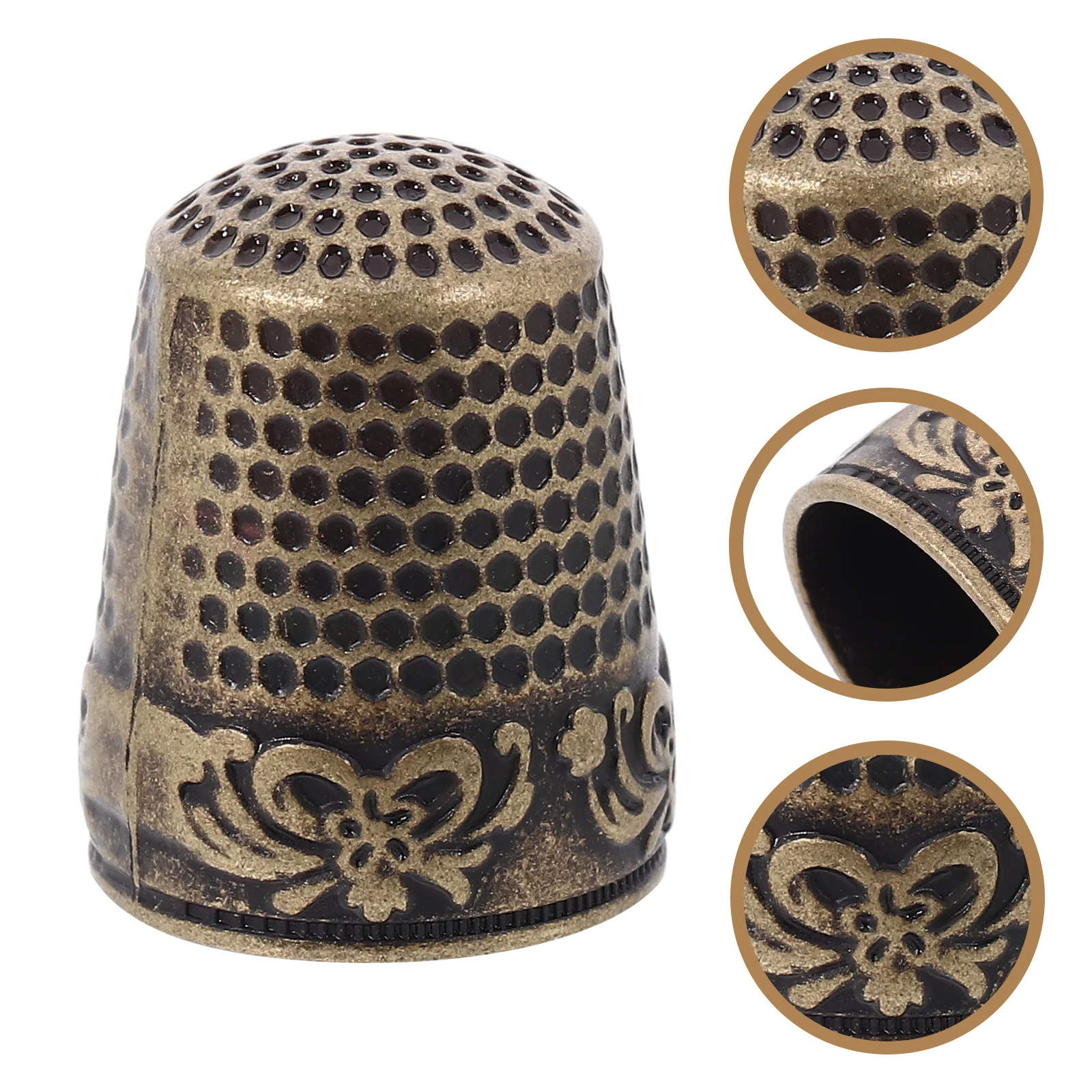 

10Pcs Metal Sewing Thimbles Iron Finger Covers Professional Protection for Quilting Embroidery and DIY Projects