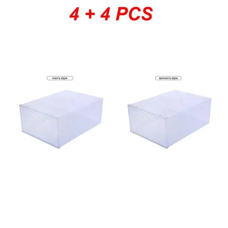 

Transparent Shoe Box Stackable Foldable Thickened Multi-size For Men Women Shoes Organizer Shoe Organizer Drawer Stackable Box