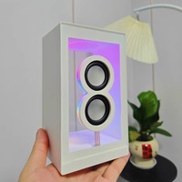 Transparent Wireless Bluetooth Speaker Gaming Entertainment Desktop Soundbox Decoration with Atmosphere Light HIFI Subwoofer