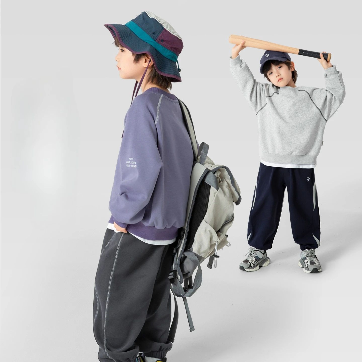 2025 Autumn and Winter New Boys' Autumn Sweatshirts Pullover Sweater Towel Loop Velvet Thickened Boy's Sweatshirt