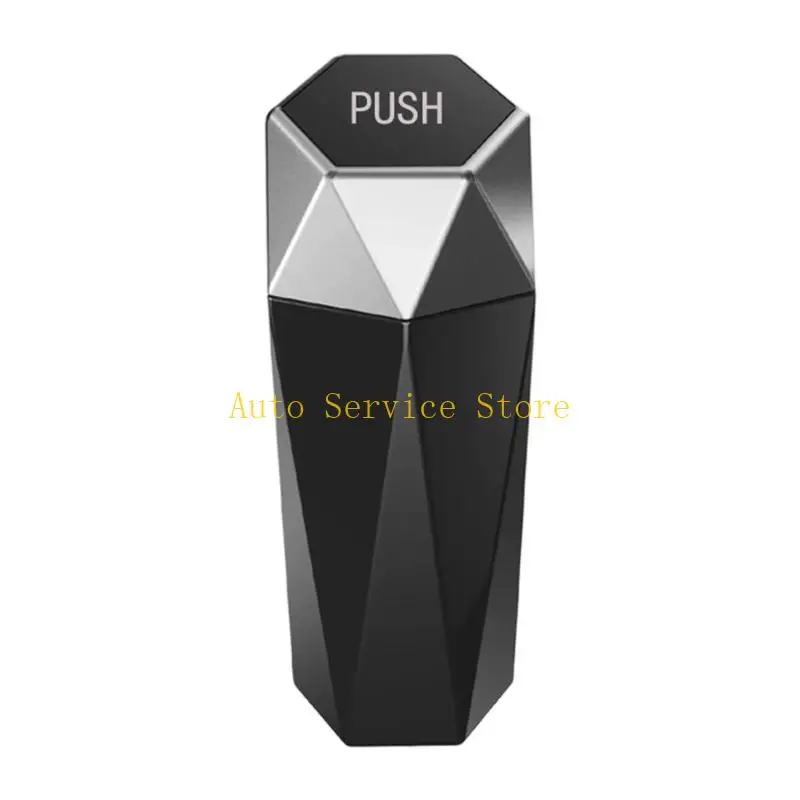 462A Waterproof Automotive Garbage Bin With Storage Function Lightweight ABS Construction for Most Car Models