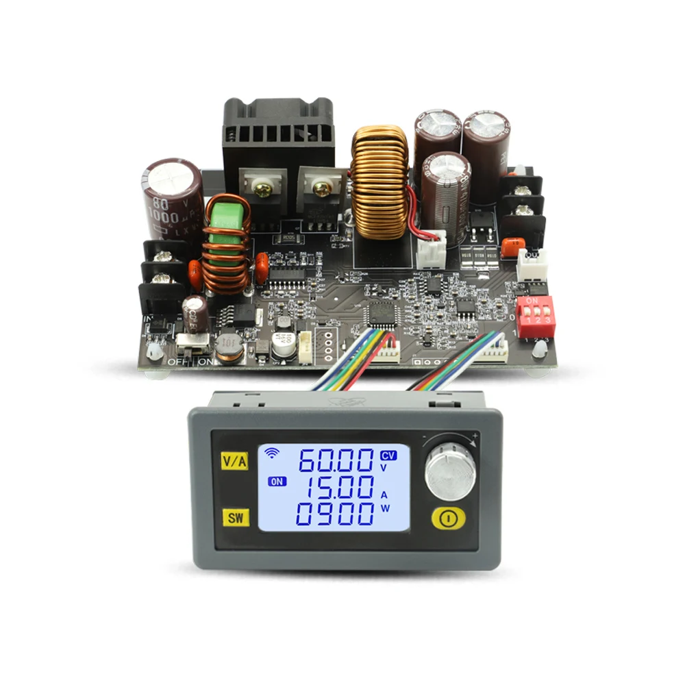 

XY6015L XY6020L 15A/900W 20A/1200W CNC Adjustable DC Stabilized Voltage Step-down Module Board Power Supply DC 6V-70V to 0-60V