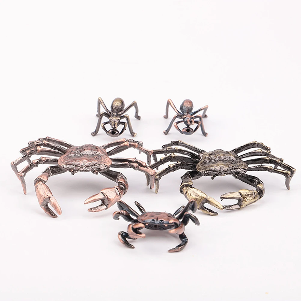 

Metal Teapot Cover Rack Copper Tea Pot Accessories Simulation Crab Covered Lid Metal Kitchen Tea Set Accessories Bronze Size