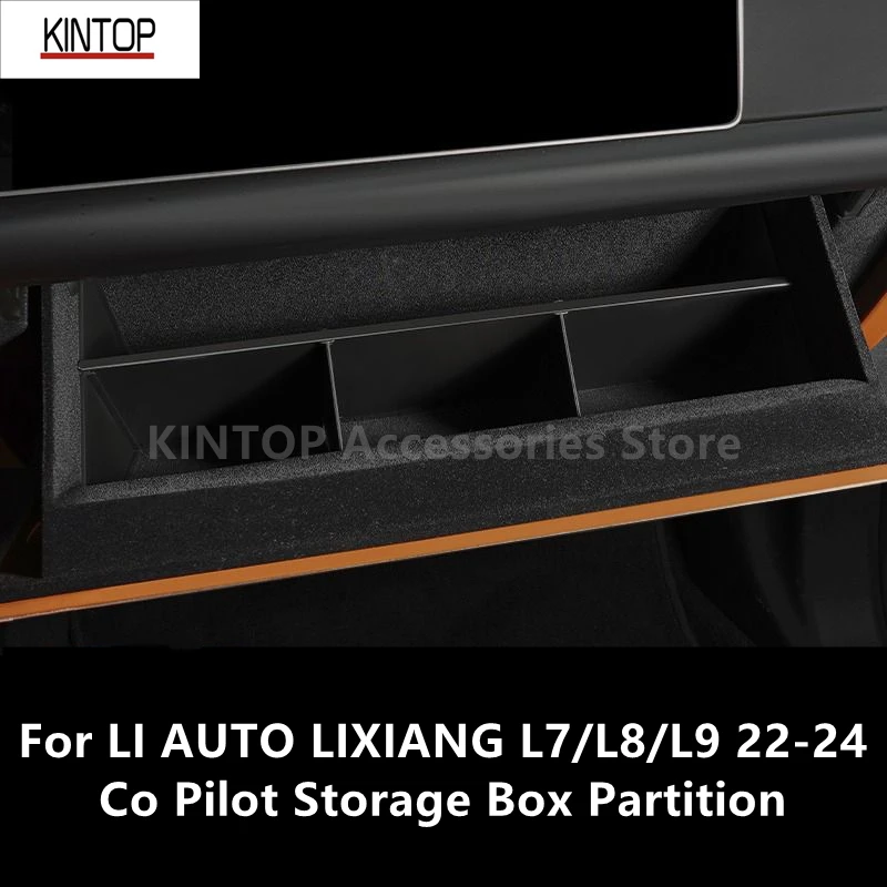 

For LI AUTO LIXIANG L7/L8/L9 22-24 Co Pilot Storage Box Partition Interior Modification Accessories Refit