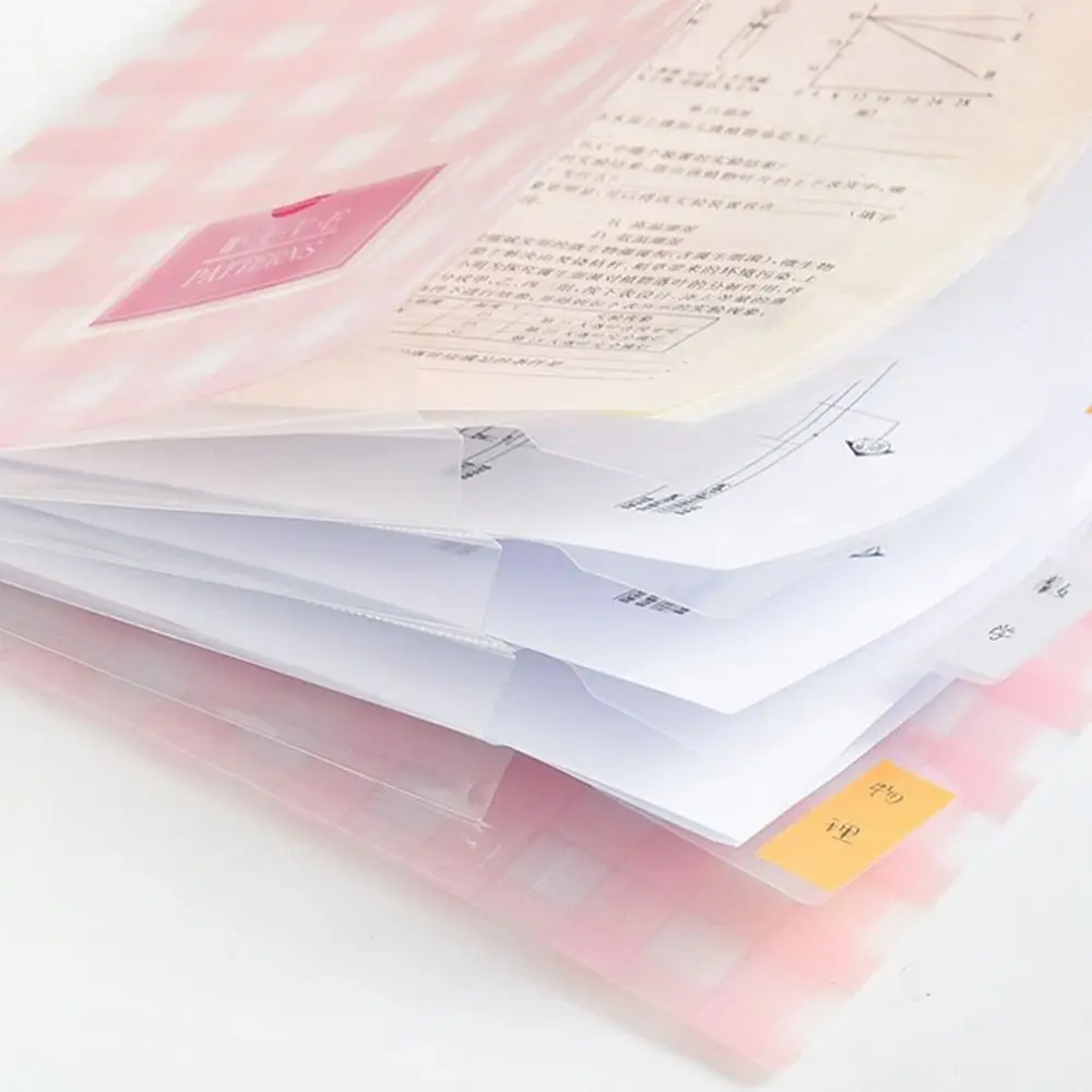 

Home for School Office for A4 Paper with Snap Closure Document Bag Expanding File Folders Test Paper Holder Document Organizer
