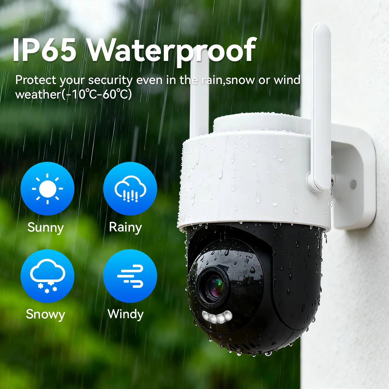 

Tuya Wifi PTZ Camera Outdoor 5X Zoom Security IP Camera Full Color Night Vision Surveillance Human Tracking Motion Detection