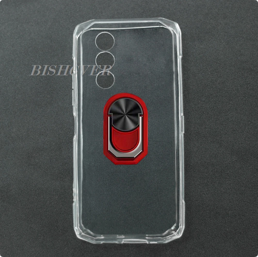 Magnet Phone Case For Doogee Blade 10 Power 6.6"Doogee Blade 10 Power Shockproof Soft TPU Silicone Cover With Ring Holder