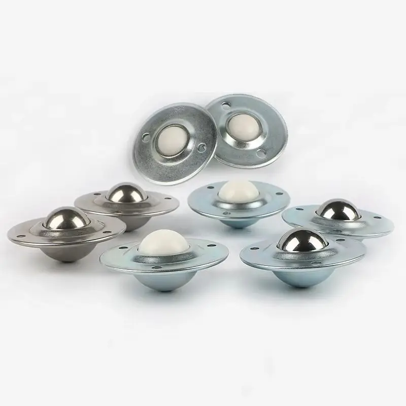10PCS Universal Ball Transfer Unit Nylon/Bearing Steel/304 Stainless Steel Ball Bearing Bull Eye Wheels Conveyor Rollers Sliders