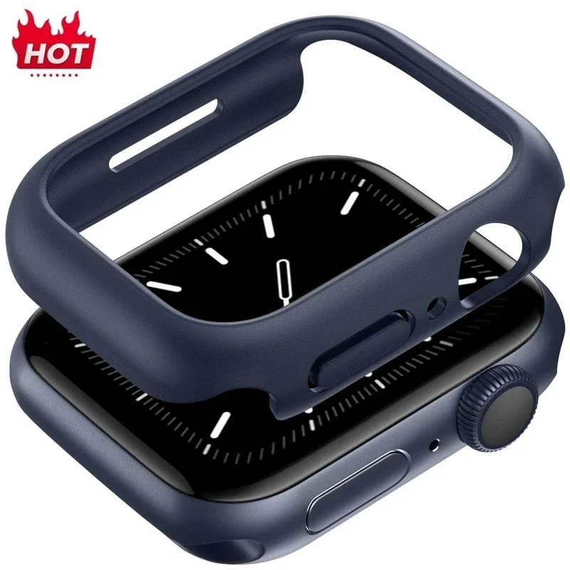 

Чехол для Apple Watch 45 мм, 41 мм, 40 мм, 44 мм, 42 мм, 46 мм, защитный чехол, матовый жесткий бампер из ПК, без стекла, iWatch 10 SE 9 8 7 6 5 4