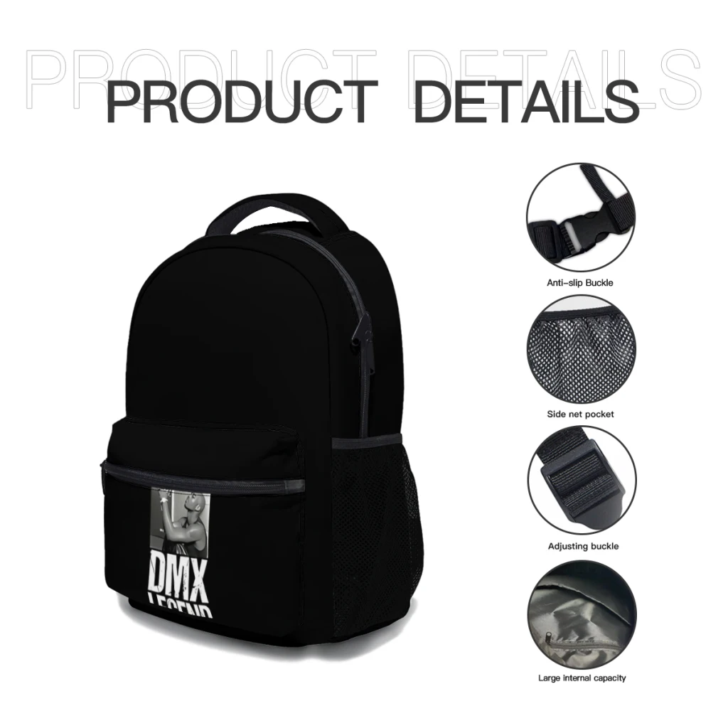 Dmx Legend Dmx Legends Padrão mochila escolar, mochila impressão elegante, Novo