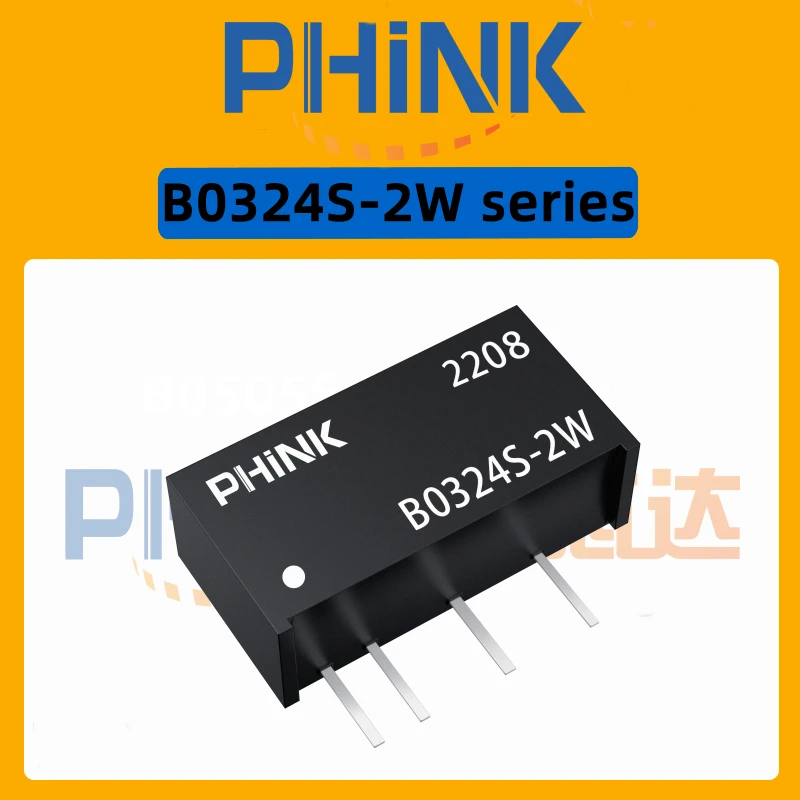 

B0324S-2W B0324S-2WR2 R3 stabilized voltage 3.3V boost to 24V DC-DC isolated power module IC, integrated circuit, module