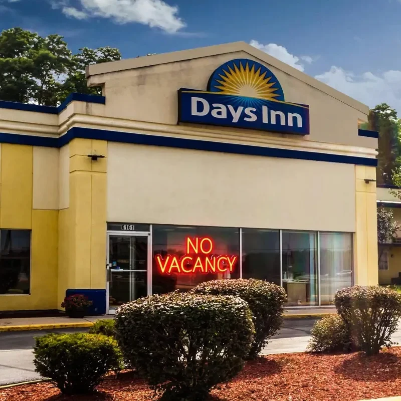 Insegna al neon No Vacancy, insegna aziendale per hotel senza vacanza, insegna luminosa per decorazioni murali per hotel, decorazioni per hotel