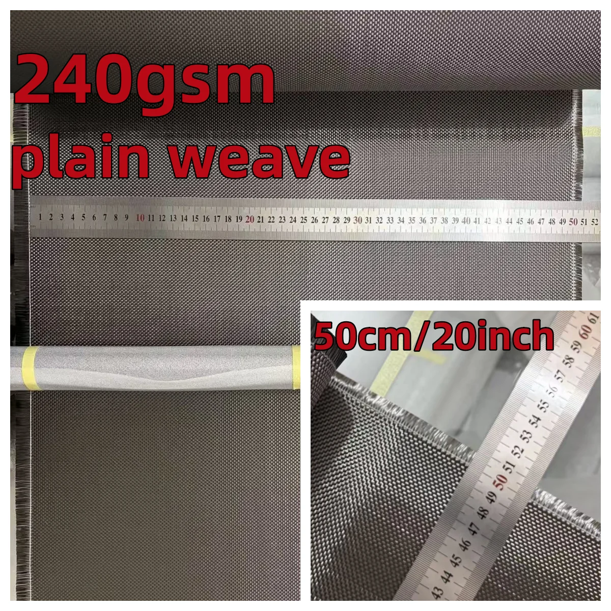 [Grade A+] Real Carbon Fiber Cloth Carbon Fabric 3K 240gsm 2x2 plain 20