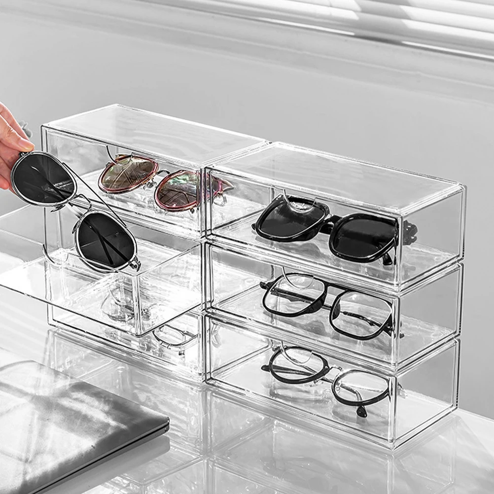 Sunglasses Storage Box Organizer Travel Case Eyeglass Holder Cases for Storing Showcase Containers
