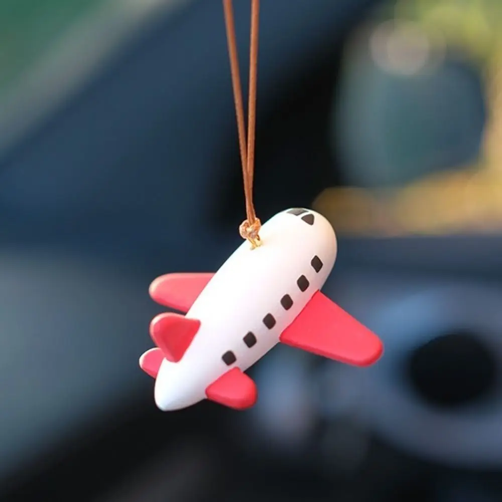 Trend Airplane Design Auto Interior Accessories Interior Decoration Car Pendant Color Blocking Cute Car Hanging Crafts