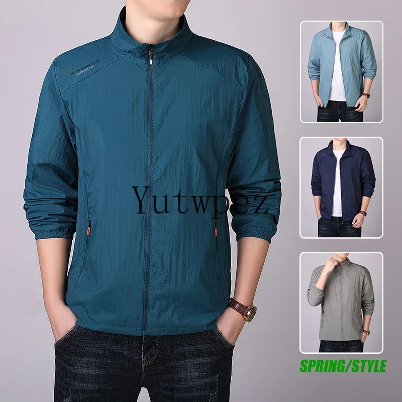 Men's Summer Skin Quick Dry Hiking Jacket Waterproof Sun UV Protection Coats Men Outdoor Sports Fishing Camping Running Jacket