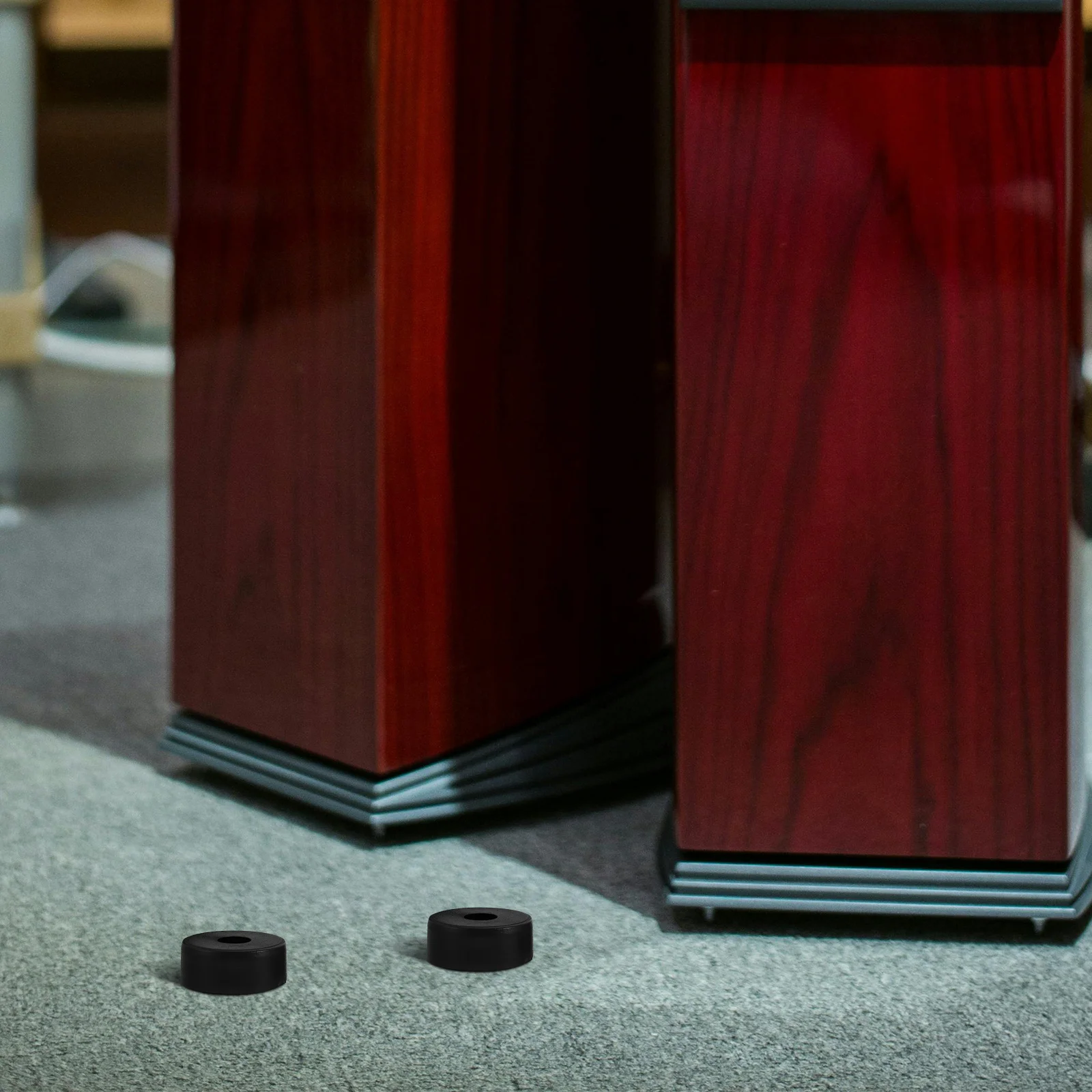 6 قطعة منصات عزل قواعد مطاطية المتكلم مضخم الصوت مكبر للصوت الاهتزاز الملطف تحسين الصوت ضاغط الهواء منصات القدم #4