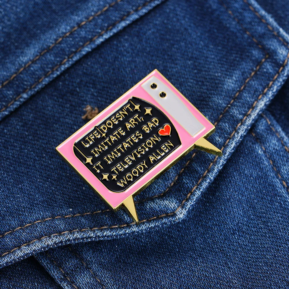 A3873 اقتباسات التلفزيون بروش للملابس المينا دبوس الكرتون التلبيب دبابيس لحقيبة الظهر الرجال النساء شارات مجوهرات اكسسوارات #1