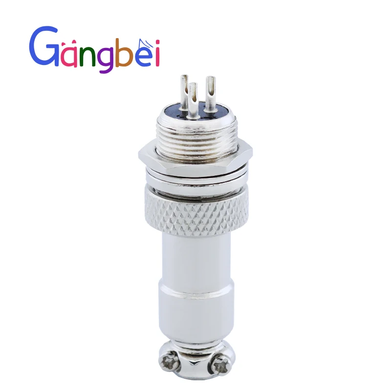 Male & Female Diameter 12mm Aviation plug GX12 2 3 4 5 6 7pin core M12 connector Socket Plug adapter RS765