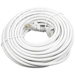 Ethernet Cable - Supports Cat6 / Cat5e / Cat5 RJ45 Computer Networking Cord Injection Molding Crystal PVC head for office comput