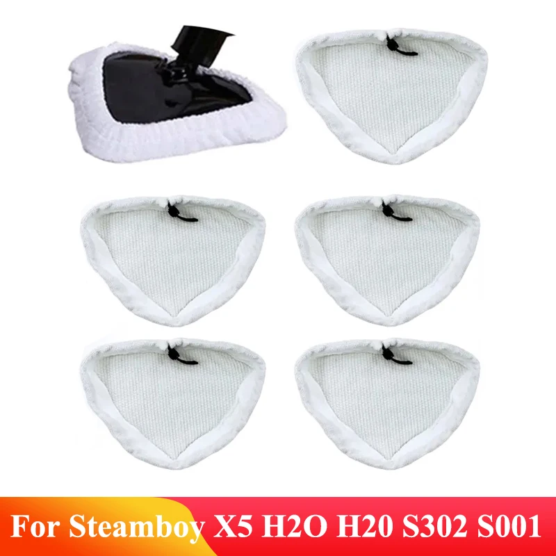 Washable Reusable Mop Pad For Steamboy X5 H2O H20 S302 S001 SKG Handhled Vacuum Cleaner Cleaning Cloths Microfiber Steam Mop