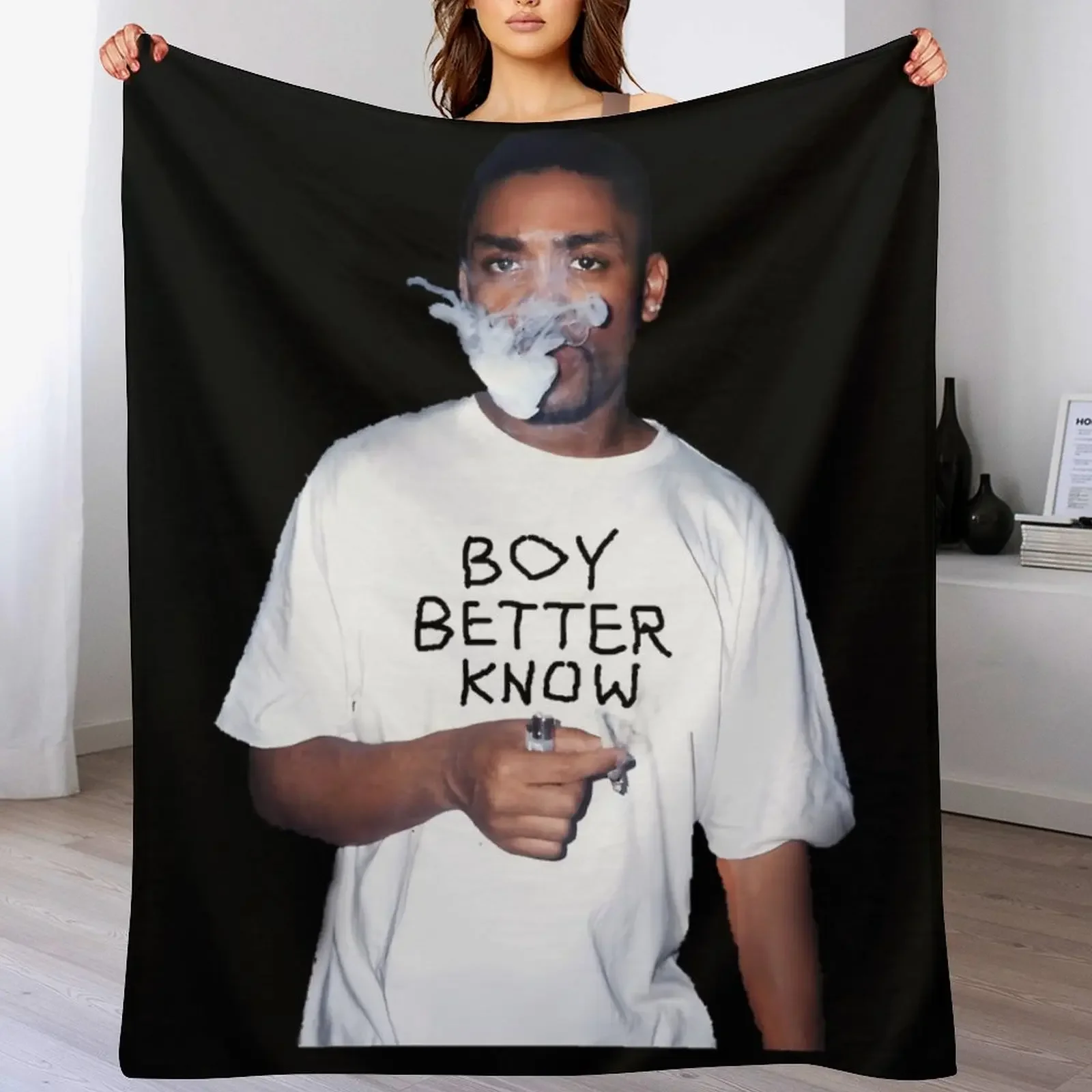 

Wiley aka Eskiboy - bbk Tee Throw Blanket Baby decorative for sofa Bed Blankets