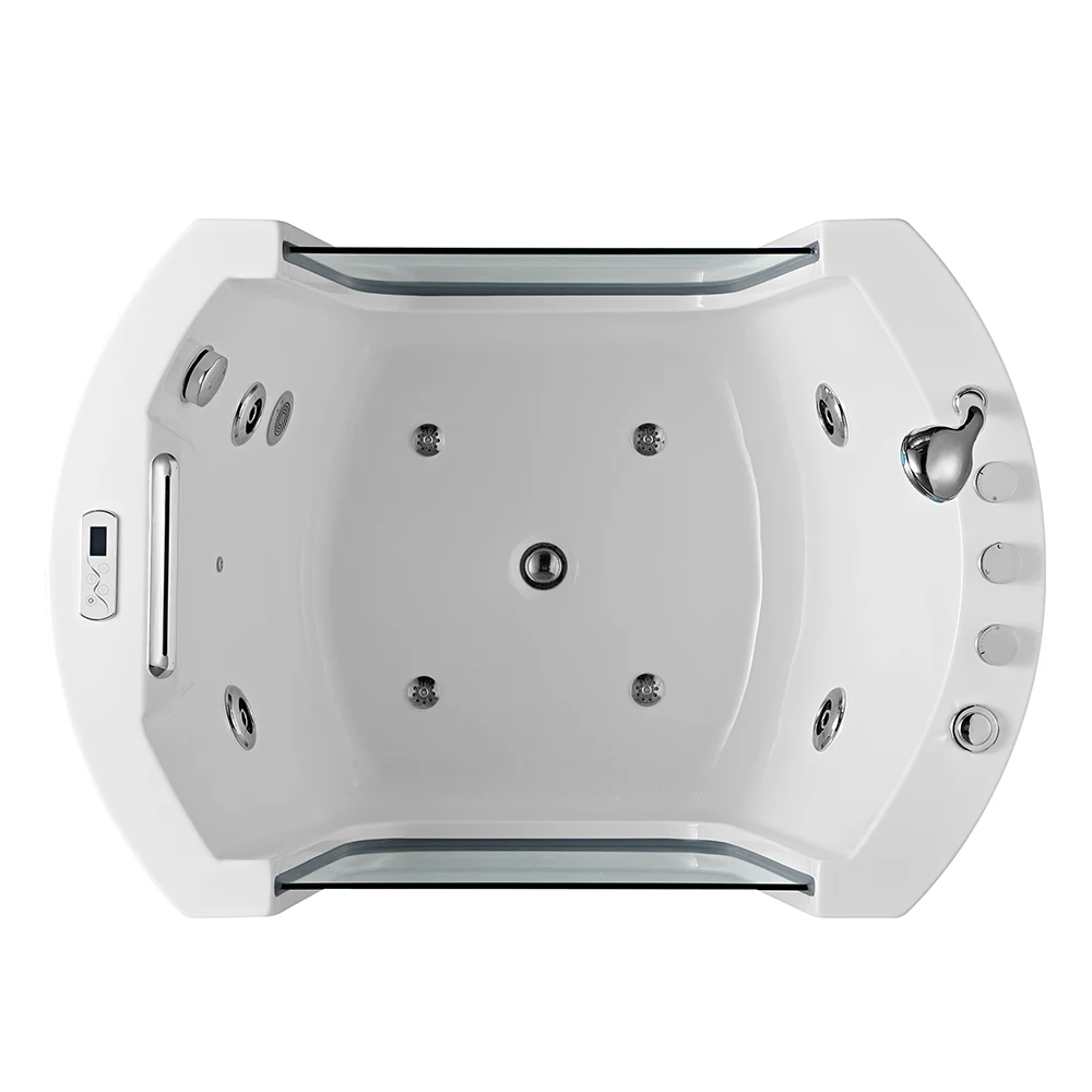 

Custom Modern Oval Tub for Baby White Acrylic Freestanding Massage Whirlpool Lovely Babies Bathtub Factory Directly