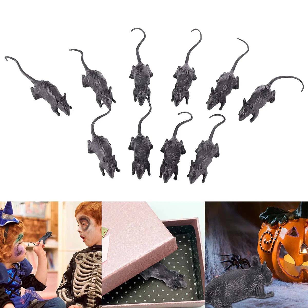 動物ハロウィンシミュレーションマウスリアルとマウストリッキー10個